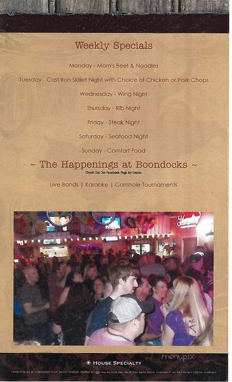 Boondocks Restaurant - Cardington, OH