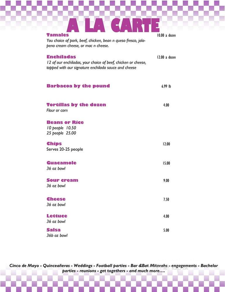 Queta's Kitchen - Bowling Green, OH menu_pic