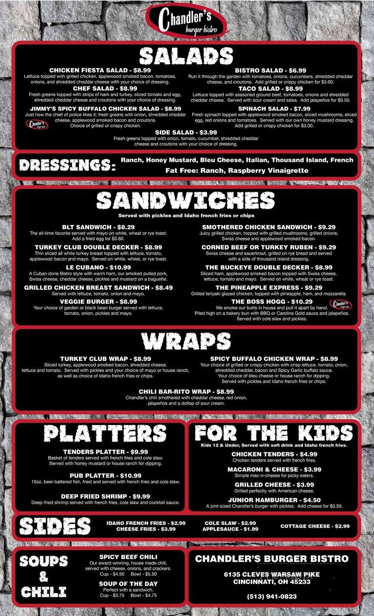 Chandler's Burger Bistro - Cincinnati, OH