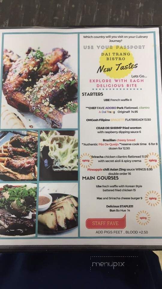 Dai Trang Bistro - West Chester, OH menu_pic
