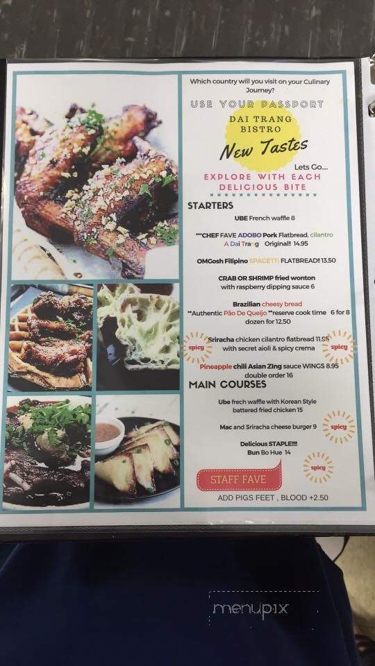 Dai Trang Bistro - West Chester, OH menu_pic