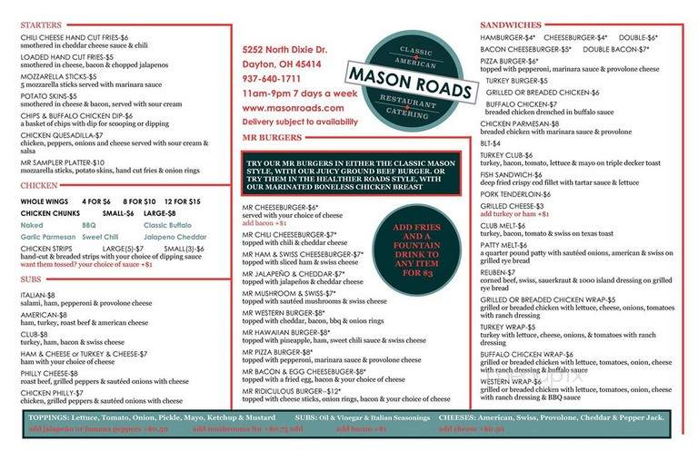 Mason Roads Restaurant and Catering - Dayton, OH