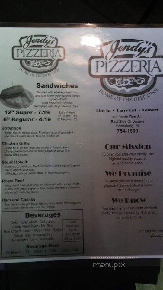 Jendy's Pizzeria - Scottsburg, IN menu_pic