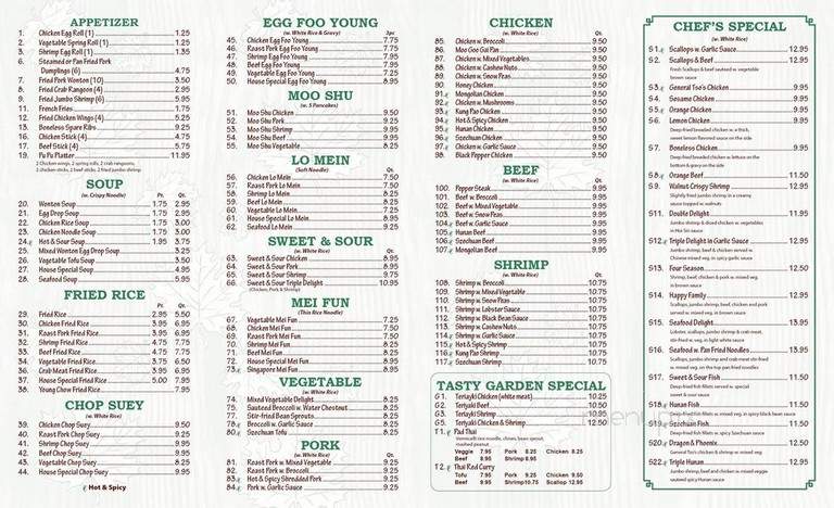 Tasty Garden - Canton, MI menu_pic