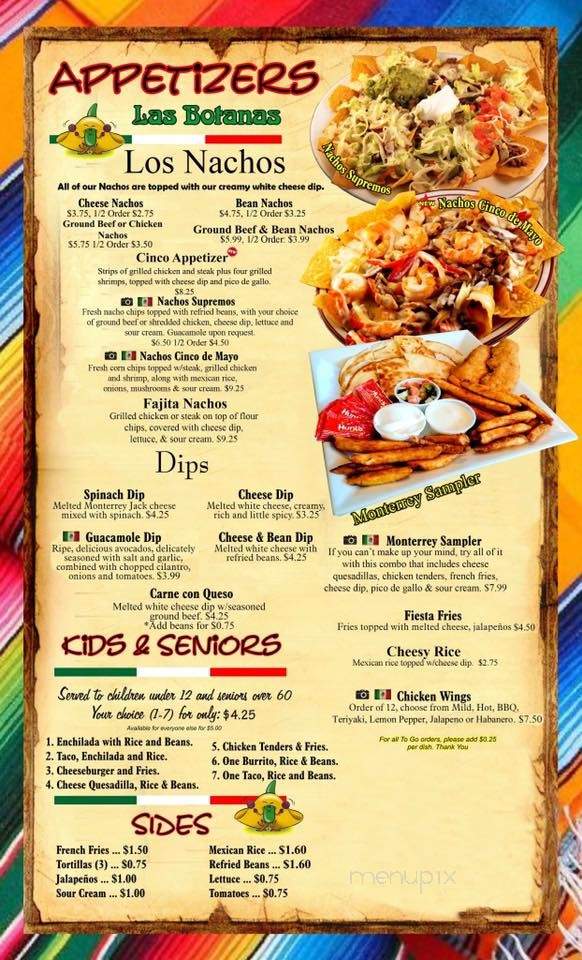 Cinco De Mayo Mexican Restaurant - Algona, IA menu_pic