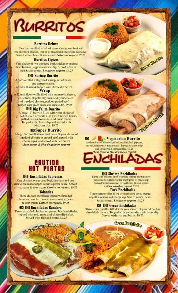Cinco De Mayo Mexican Restaurant - Algona, IA menu_pic