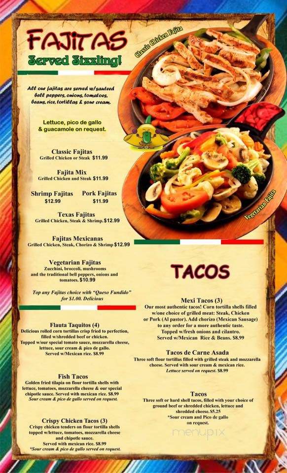 Cinco De Mayo Mexican Restaurant - Algona, IA menu_pic