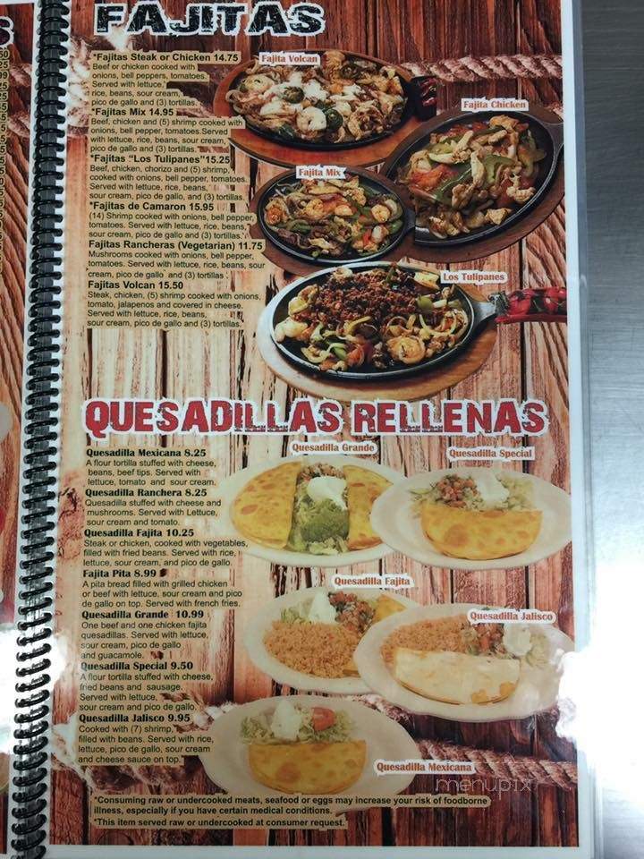 Los Tulipanes - Sheldon, IA menu_pic