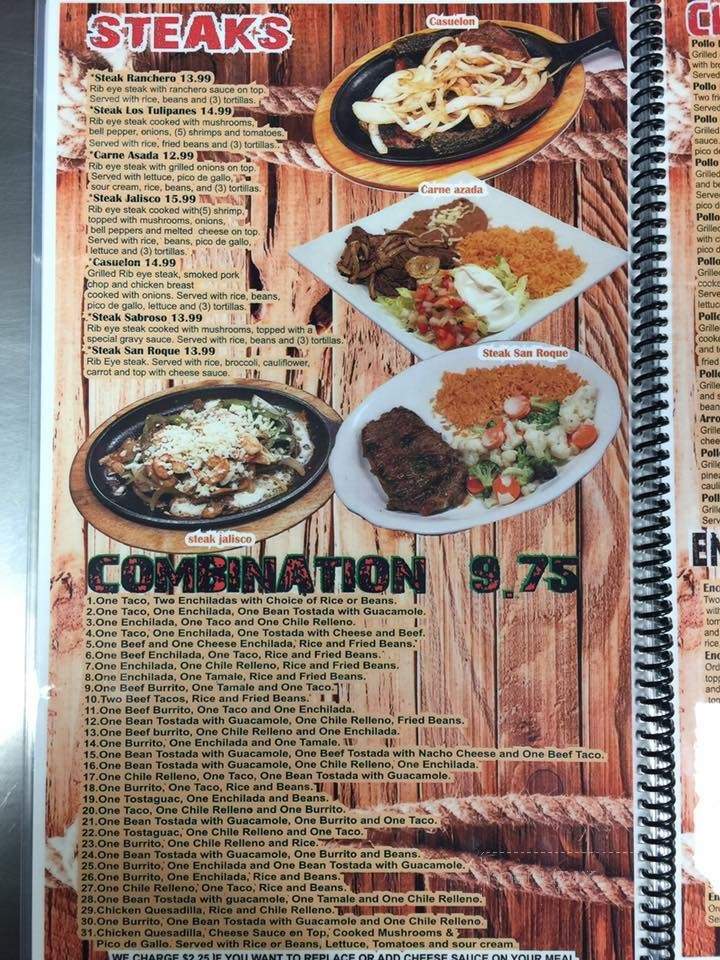 Los Tulipanes - Sheldon, IA menu_pic