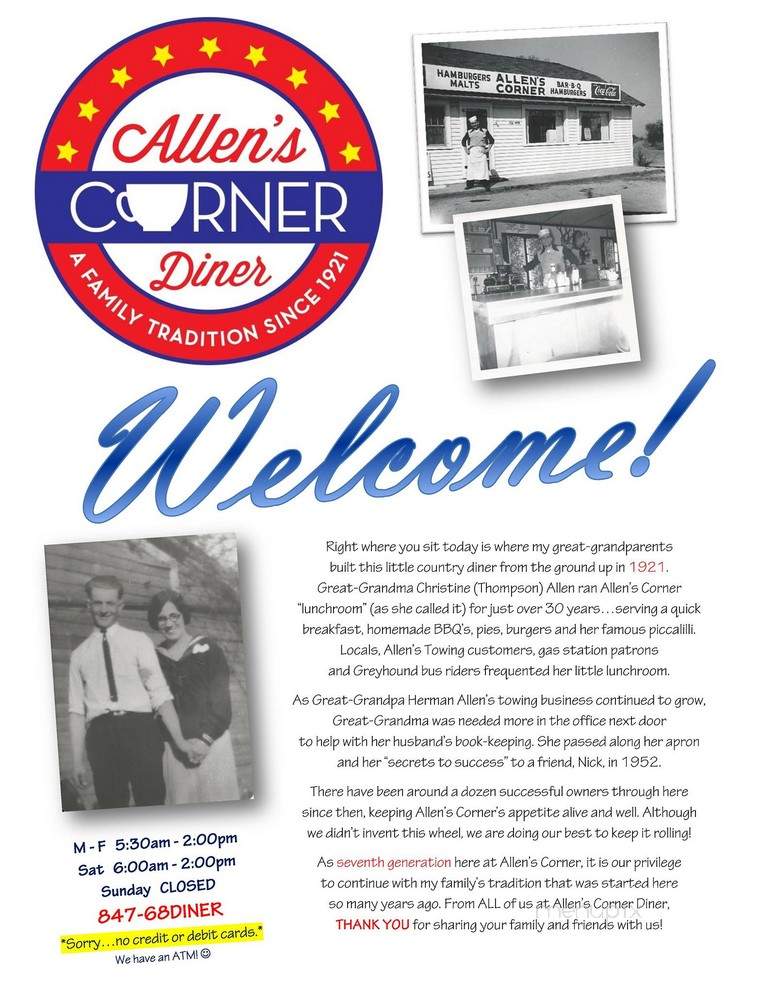 Allen's Corner Diner - Hampshire, IL