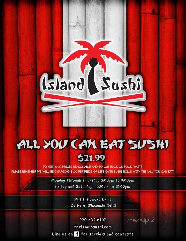 Island Sushi - De Pere, WI menu_pic