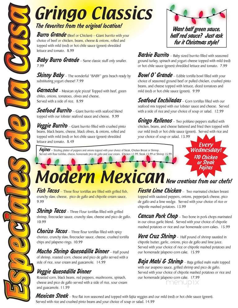 3 Gringos - Canton, OH menu_pic