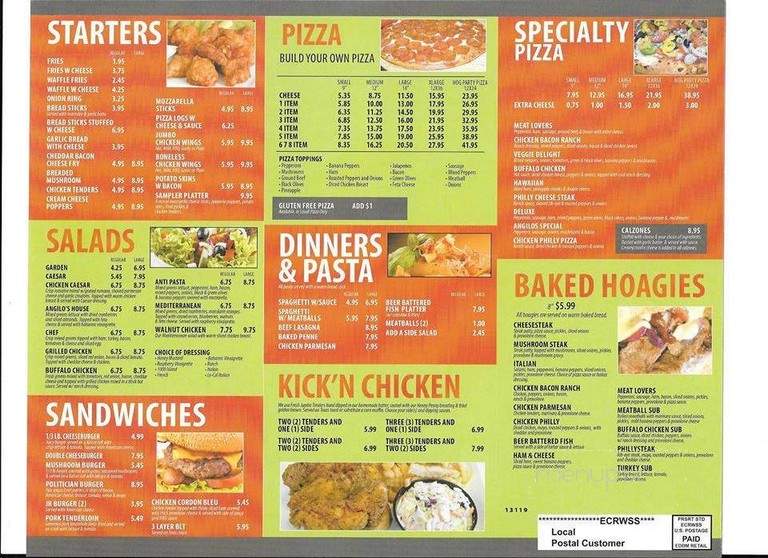 Angilos Pizza - Blanchester, OH menu_pic