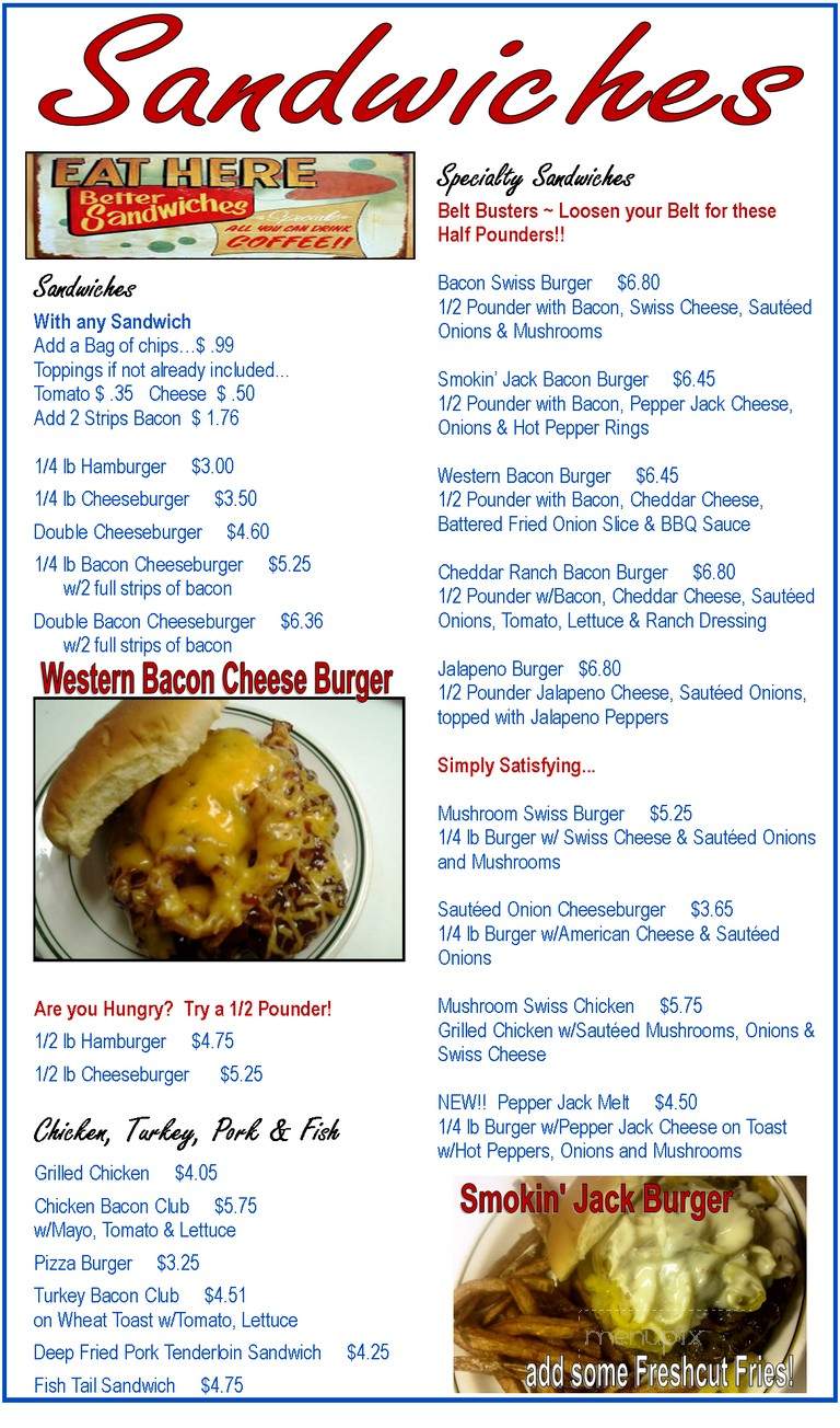 Annie's Country Store & Restaurant - Chandlersville, OH menu_pic