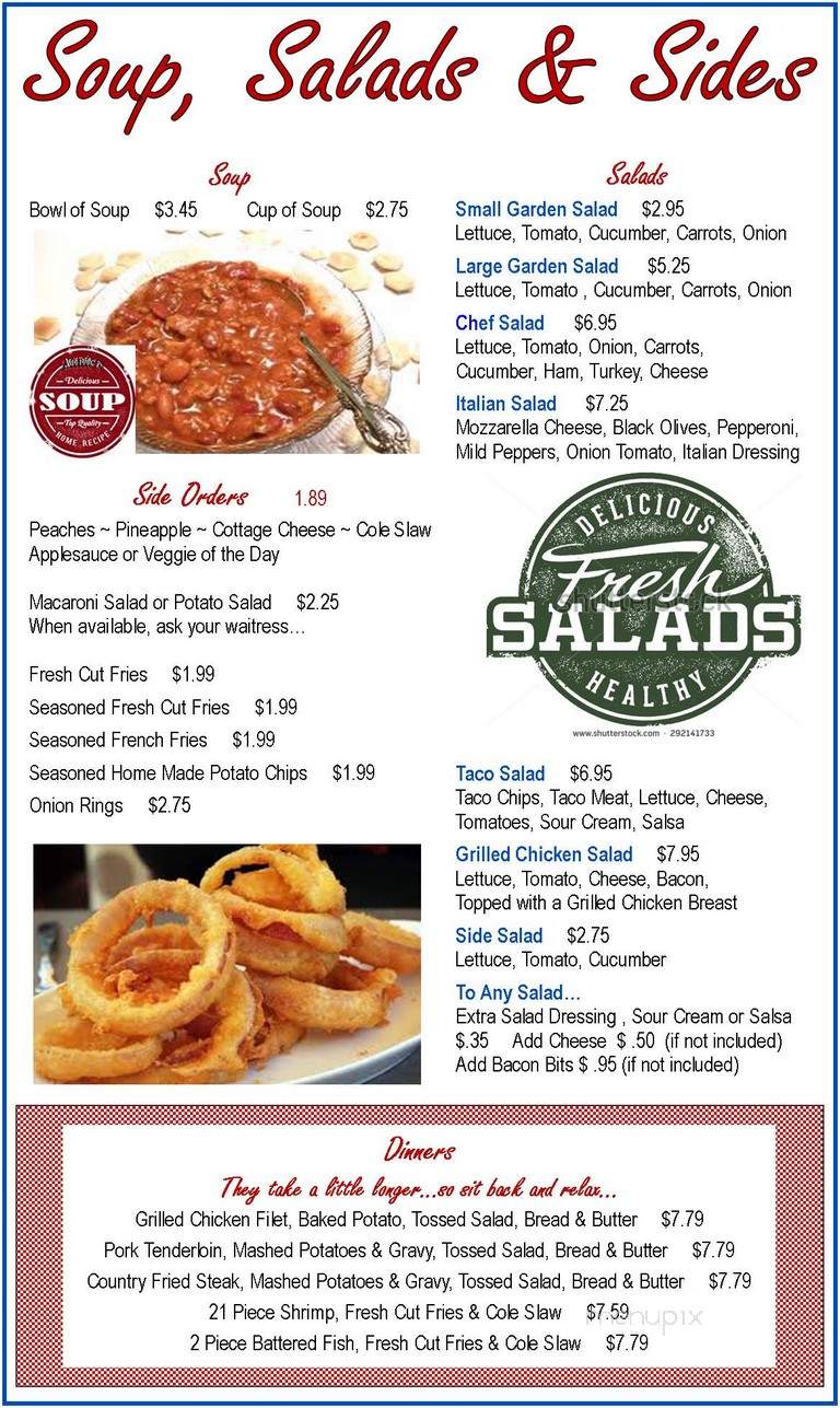 Annie's Country Store & Restaurant - Chandlersville, OH menu_pic
