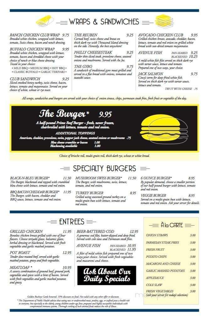 Bacalls Cafe - Cincinnati, OH menu_pic