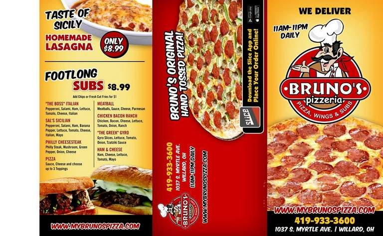 Bruno's Pizzeria - Willard, OH menu_pic