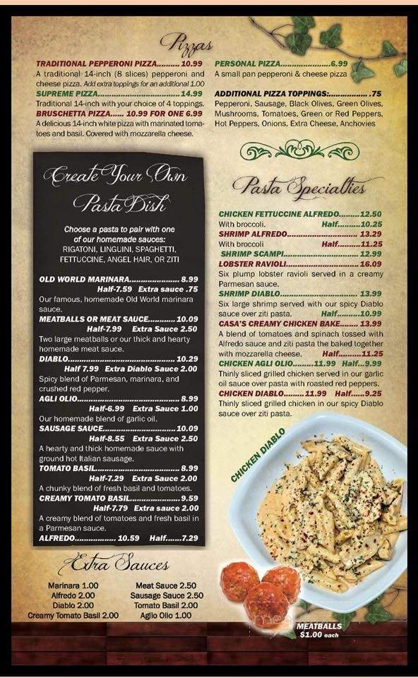 Casa De Emanuel - East Liverpool, OH menu_pic
