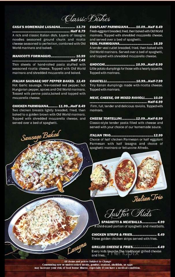 Casa De Emanuel - East Liverpool, OH menu_pic