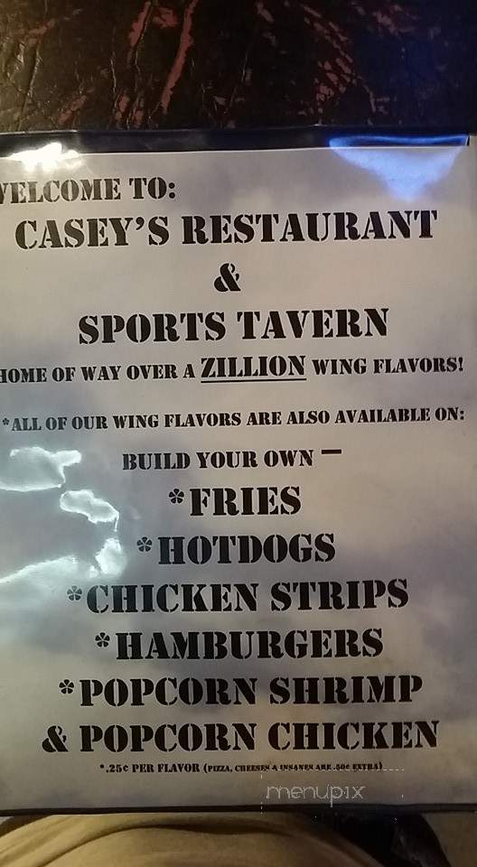 Casey's Family Restaurant & Sports - Bridgeport, OH menu_pic