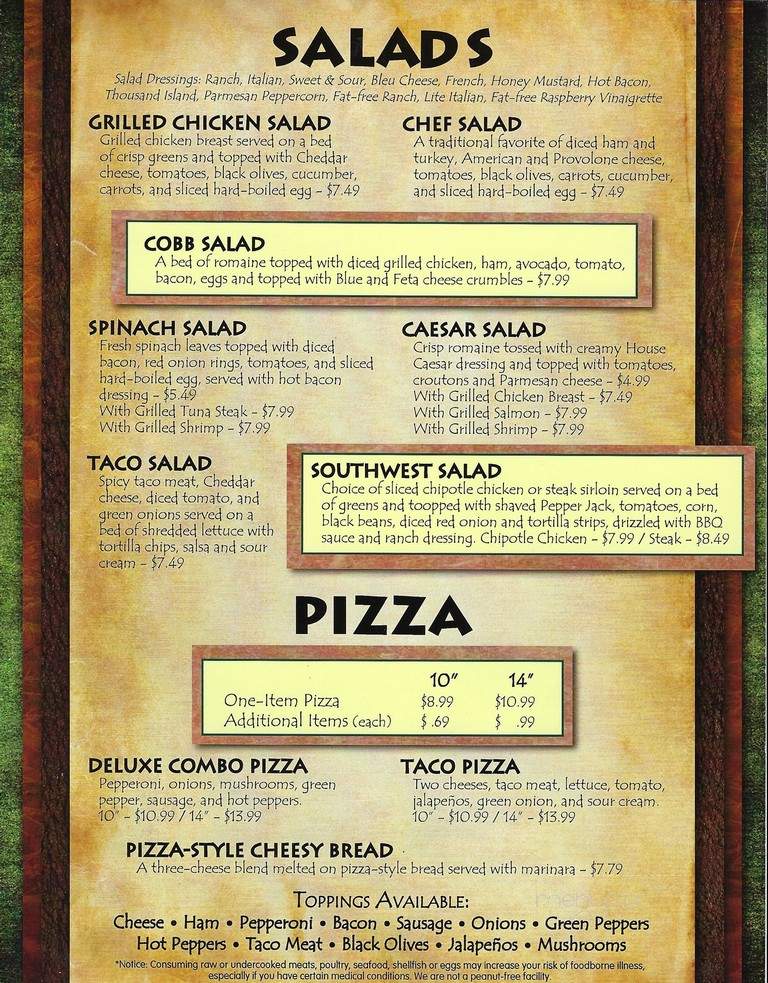 Chatterbox Tavern - Mcconnelsville, OH menu_pic