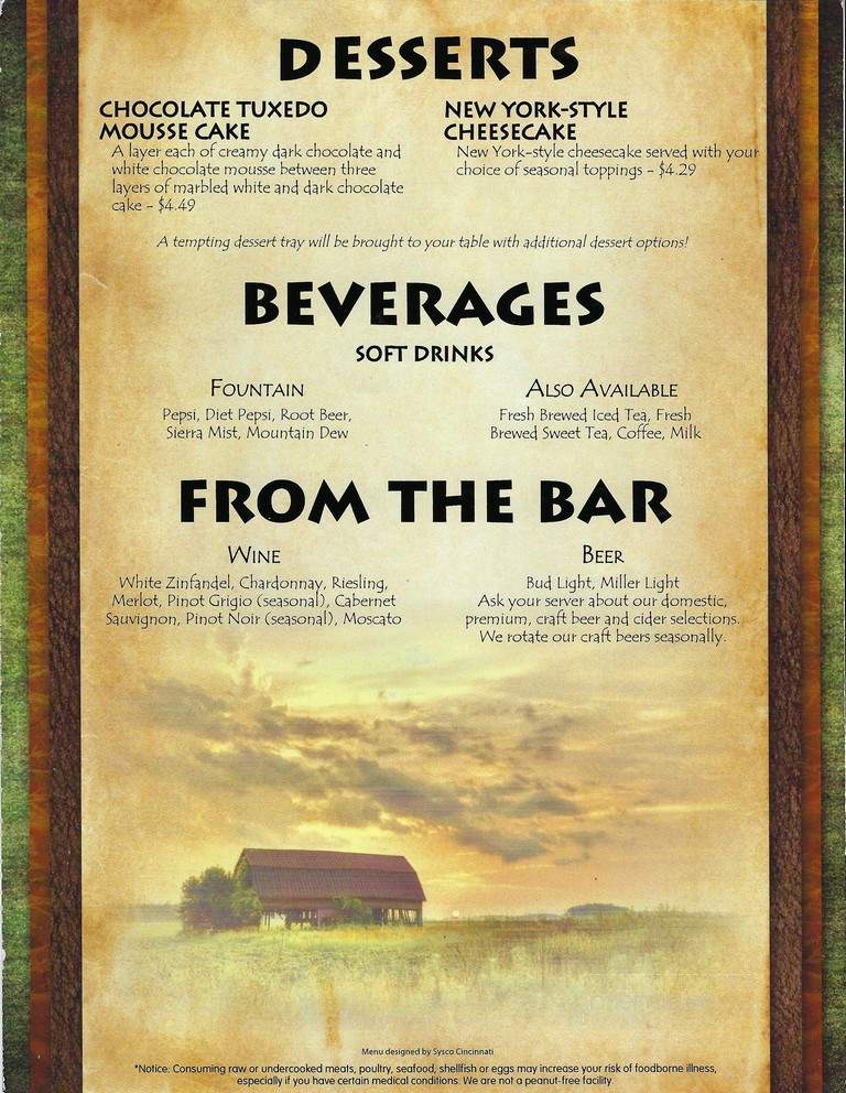 Chatterbox Tavern - Mcconnelsville, OH menu_pic