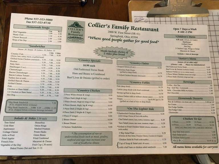 Collier's Family Restaurant - Springfield, OH
