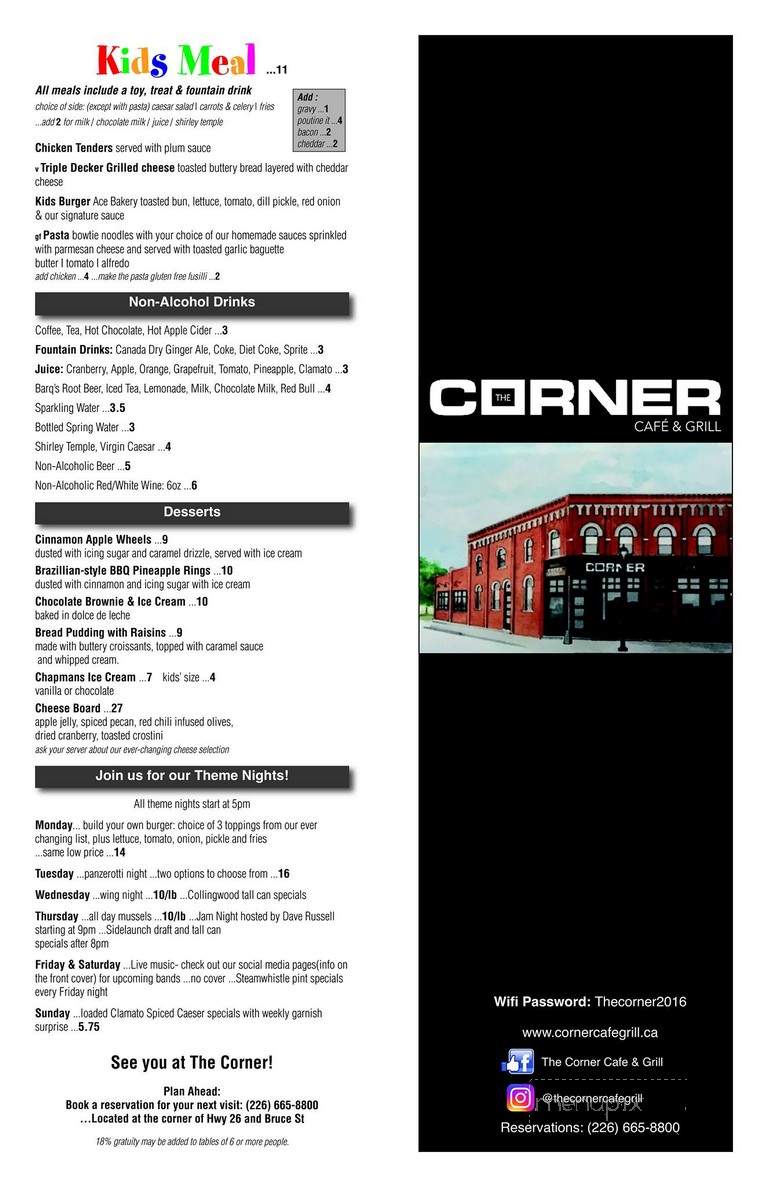Corner Cafe & Grill - Lancaster, OH