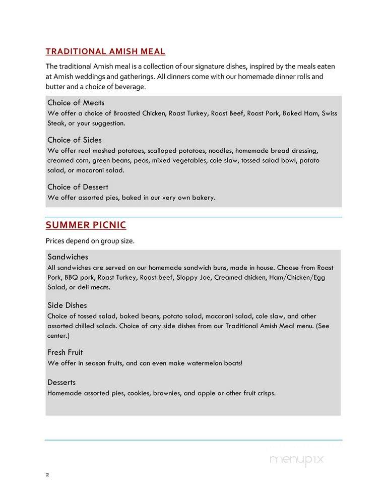 Des Dutch Essenhaus - Shreve, OH menu_pic