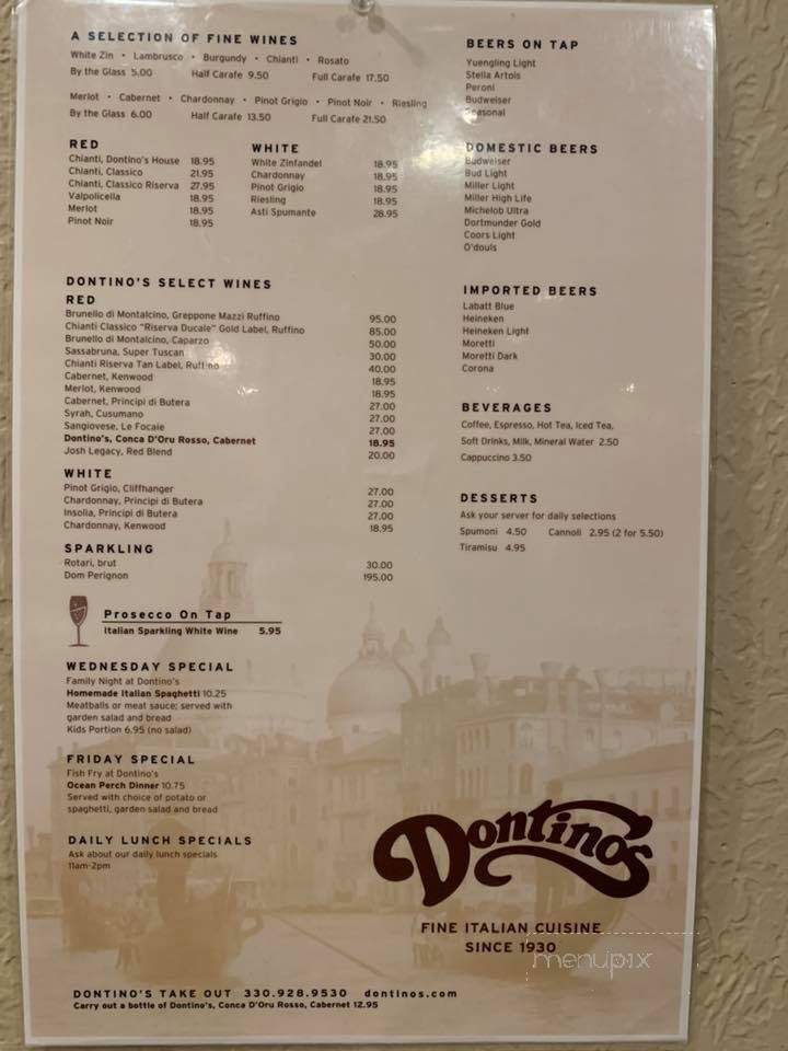 Dontino's Italian Restaurant - Akron, OH