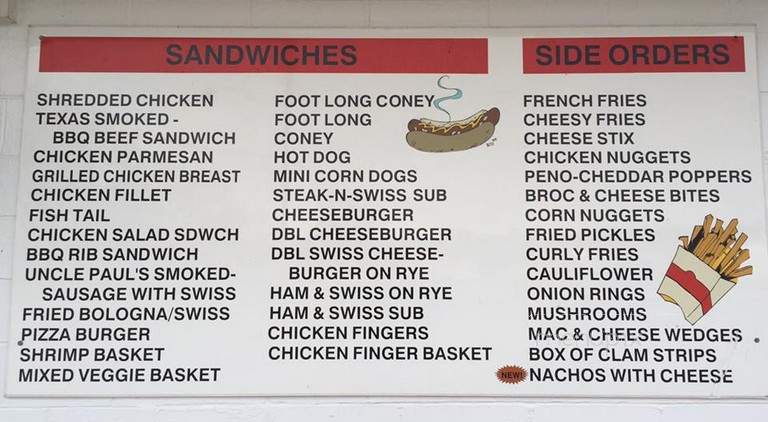 Earl's Dari Drive-In - Coshocton, OH menu_pic