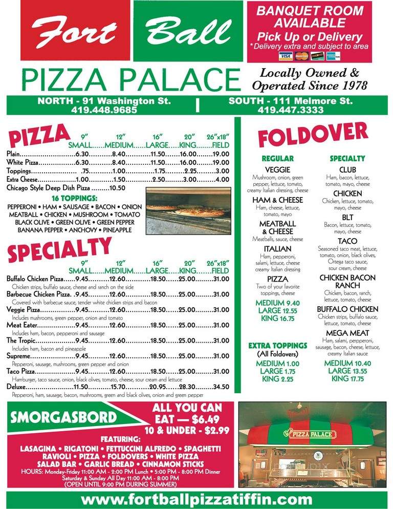 Fort Ball Pizza Palace - Tiffin, OH