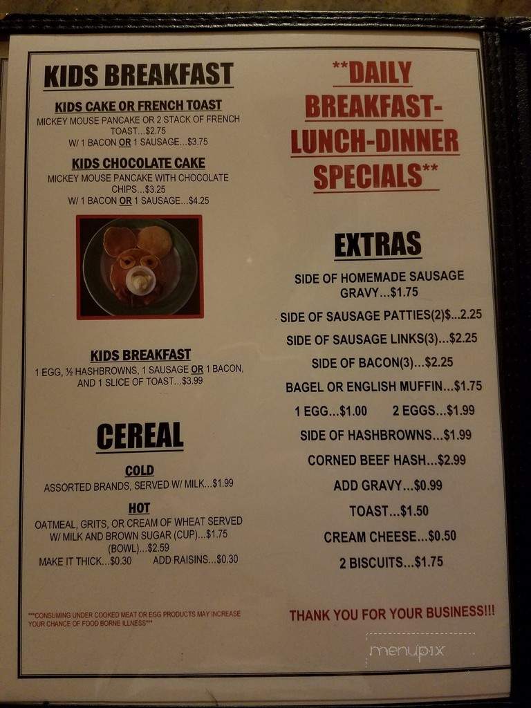 Four Keys Restaurant - Columbia Station, OH menu_pic