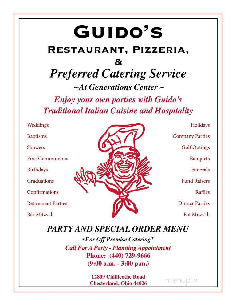 Guido Pizza Haven & Restaurant - Chesterland, OH