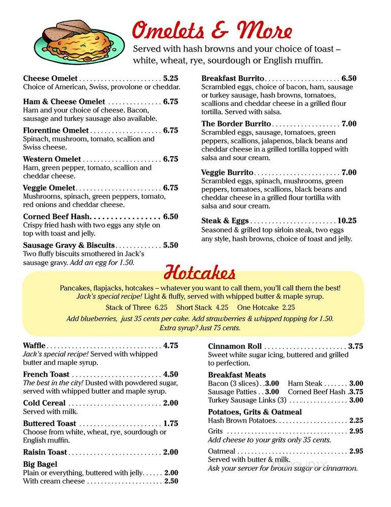 Jack's Sandwich Shop - Columbus, OH menu_pic