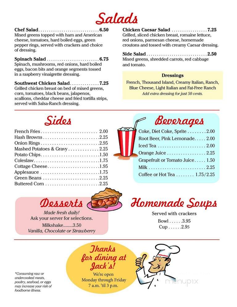 Jack's Sandwich Shop - Columbus, OH menu_pic