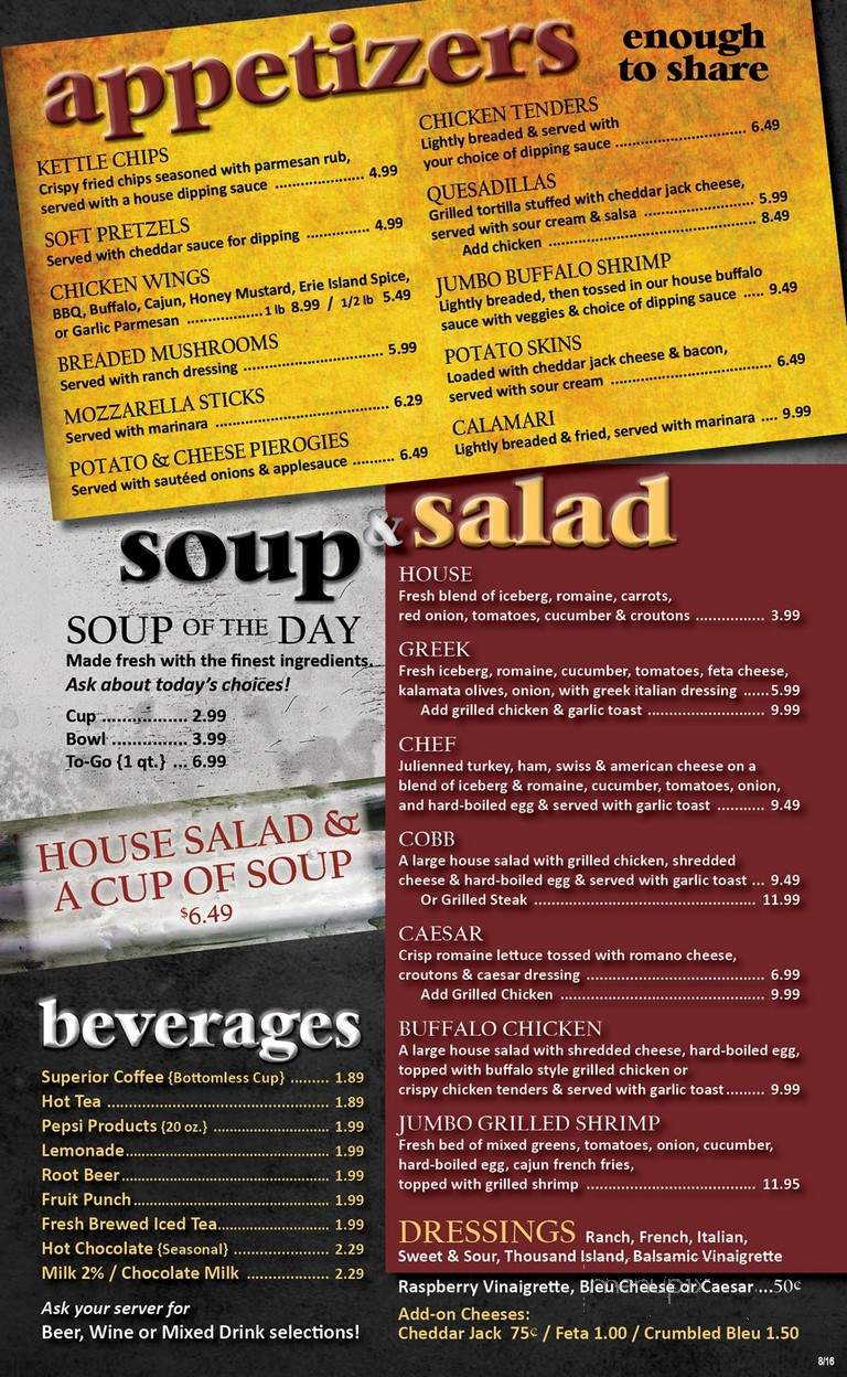 Jd's Post House - Parkman, OH menu_pic