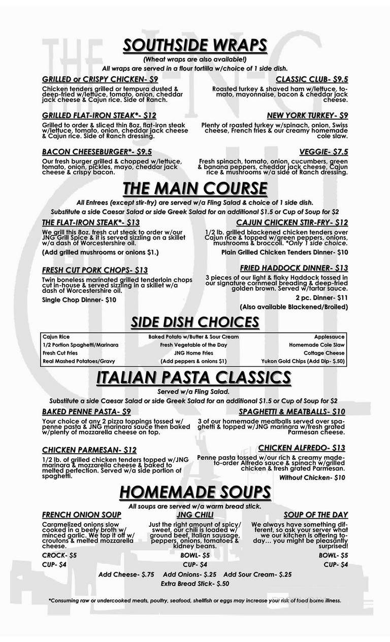 Online Menu Of Jng Grill New Philadelphia Oh