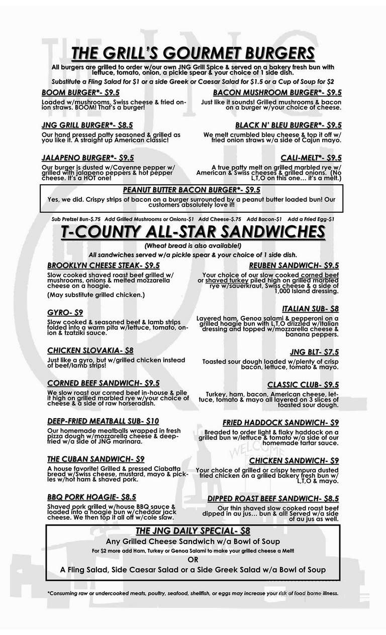 Online Menu Of Jng Grill New Philadelphia Oh