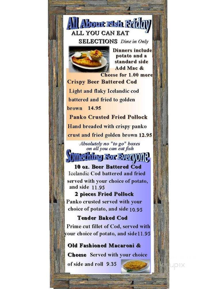 Kay's Place - Kingsville, OH menu_pic