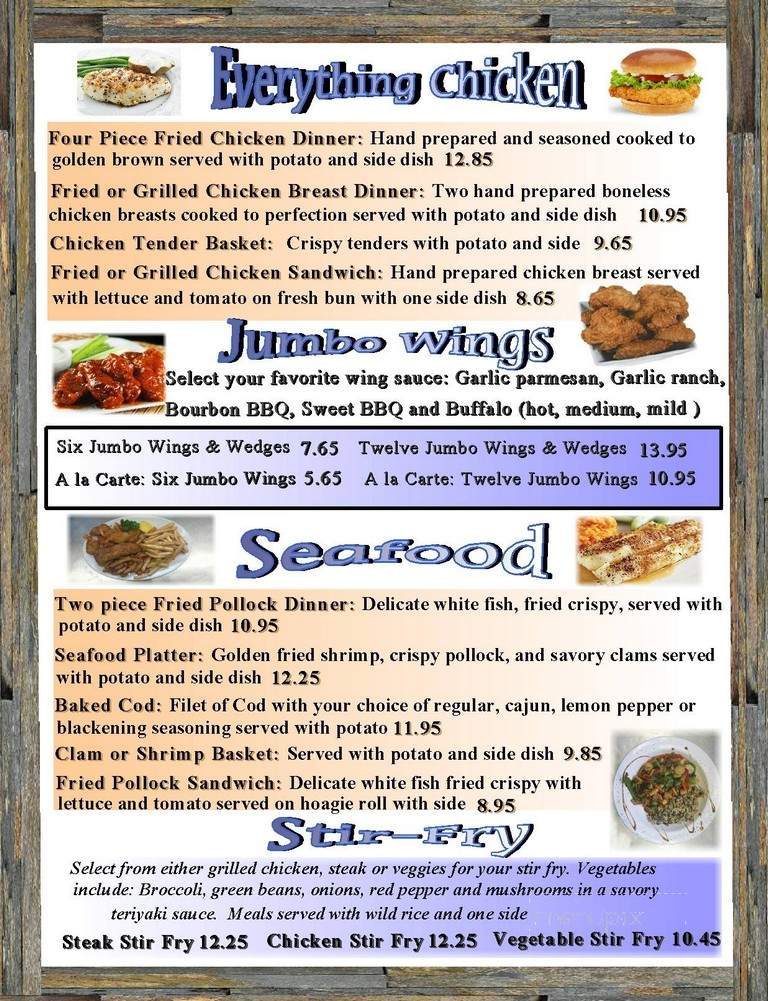 Kay's Place - Kingsville, OH menu_pic