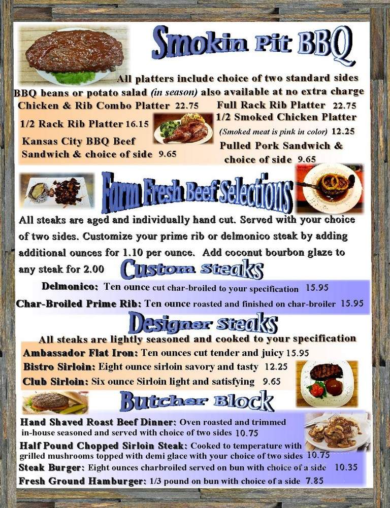 Kay's Place - Kingsville, OH menu_pic