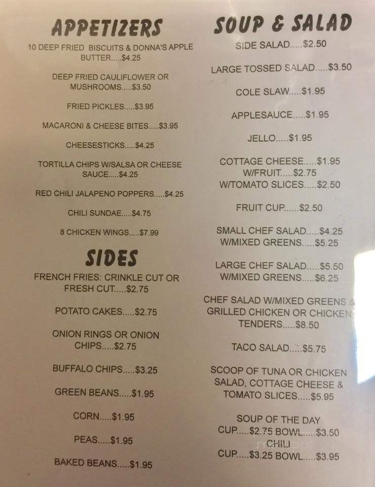 K's Restaurant - Brookville, OH menu_pic
