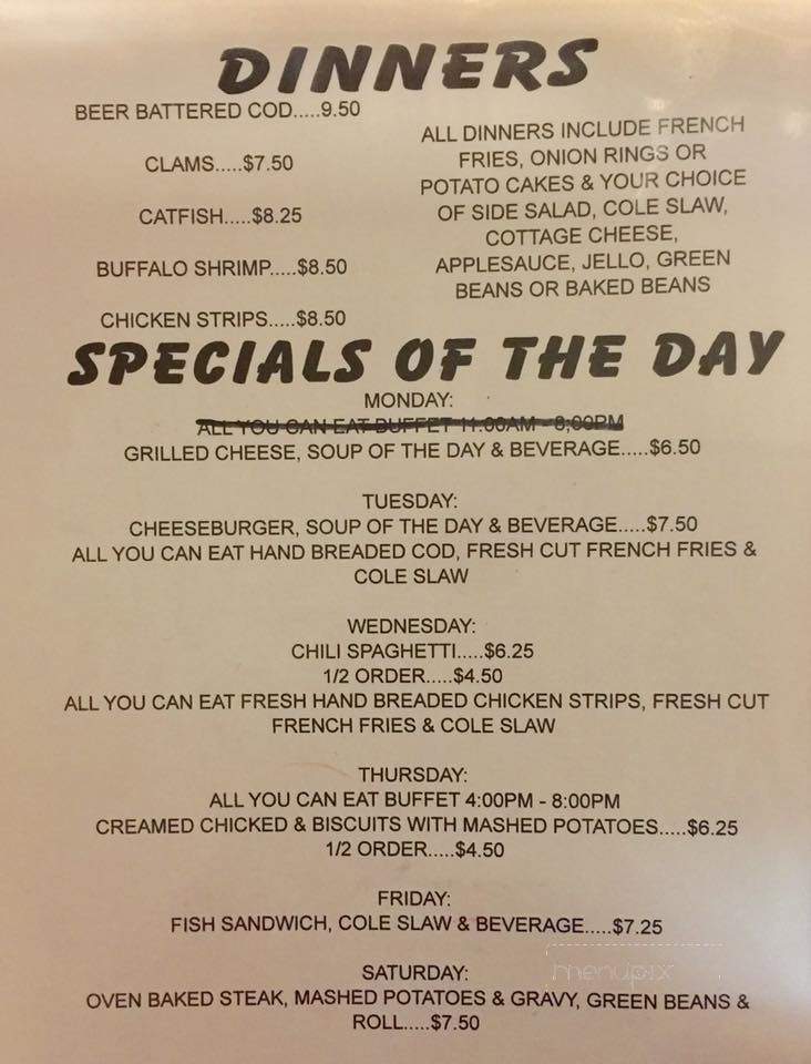 K's Restaurant - Brookville, OH menu_pic