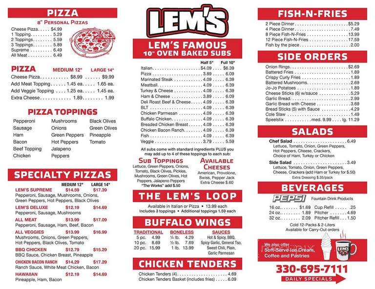 Lem's Pizza - Fredericksburg, OH