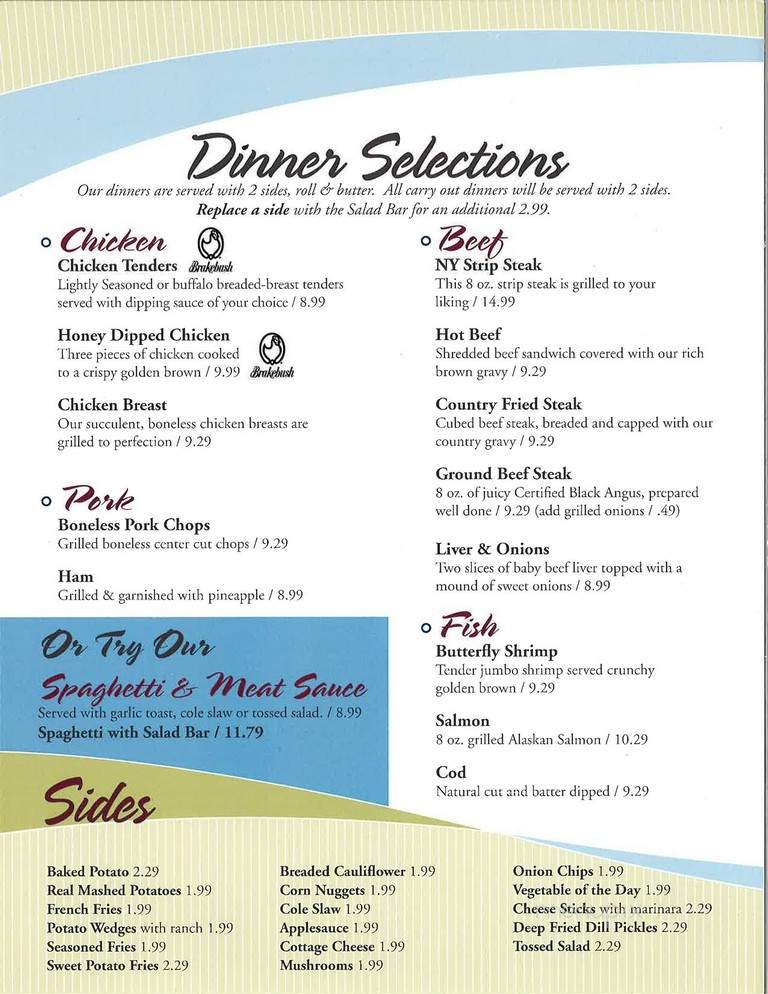 Lori's Family Restaurant - Caldwell, OH menu_pic