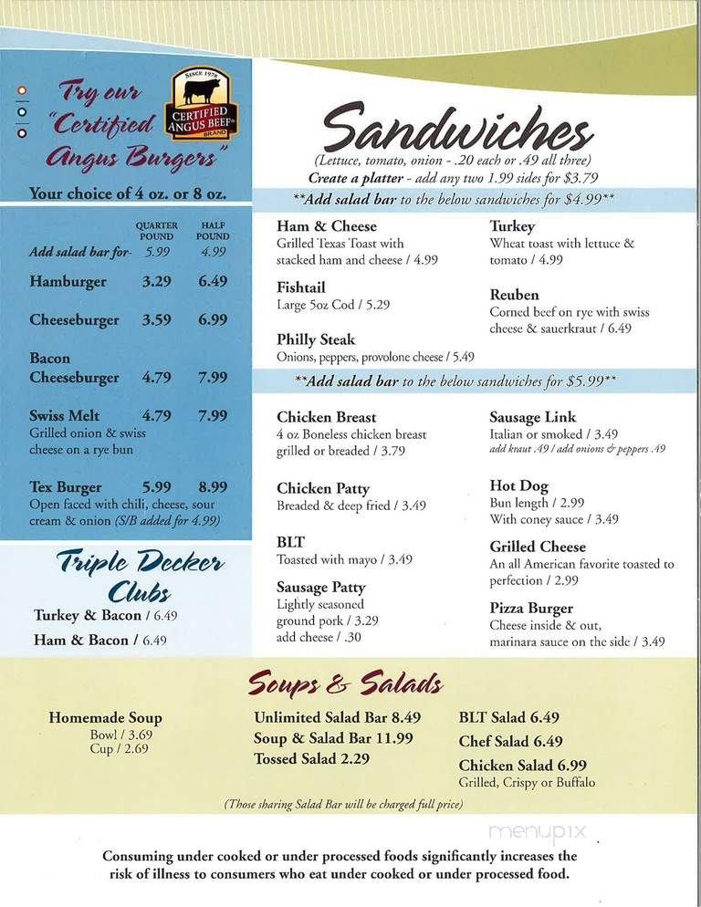 Lori's Family Restaurant - Caldwell, OH menu_pic