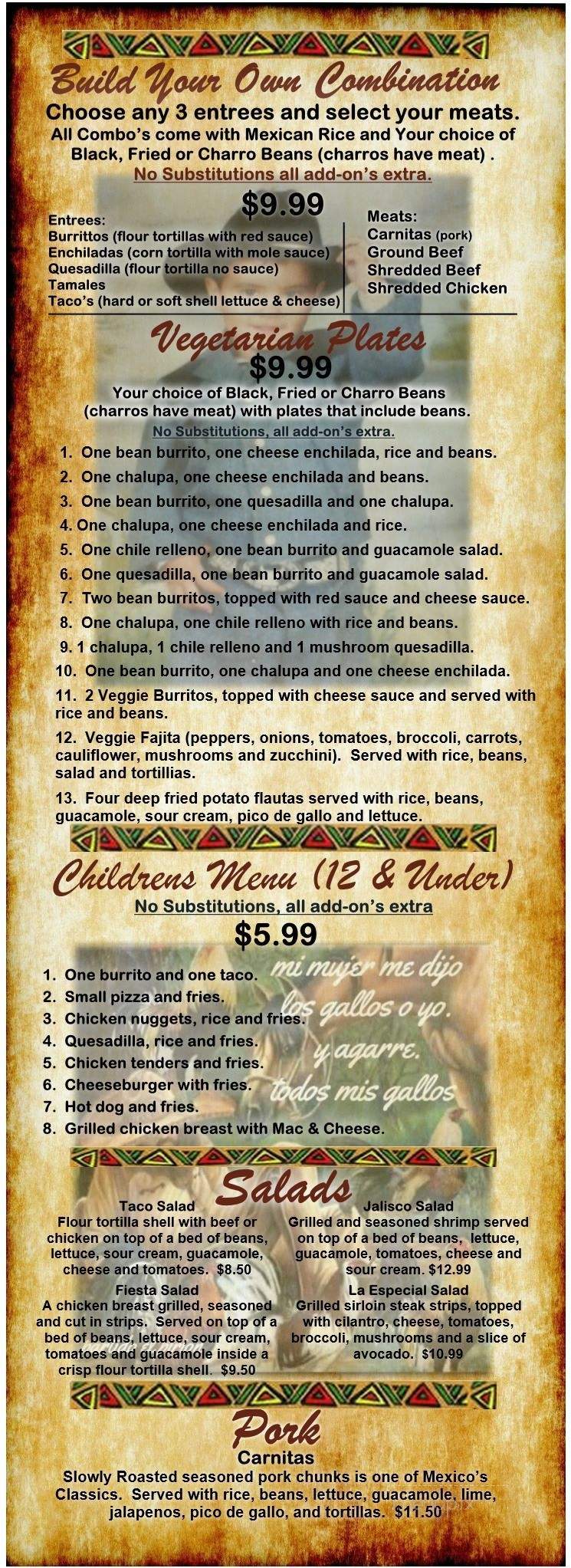 Los Gallos - Youngstown, OH menu_pic