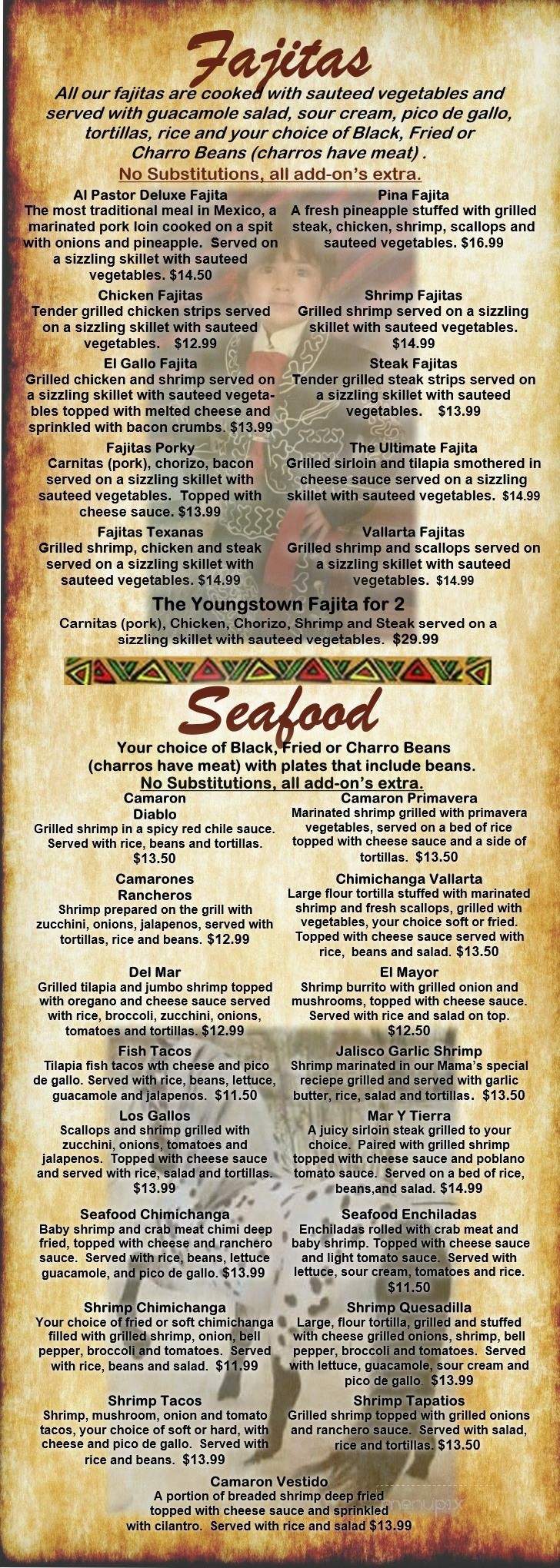 Los Gallos - Youngstown, OH menu_pic