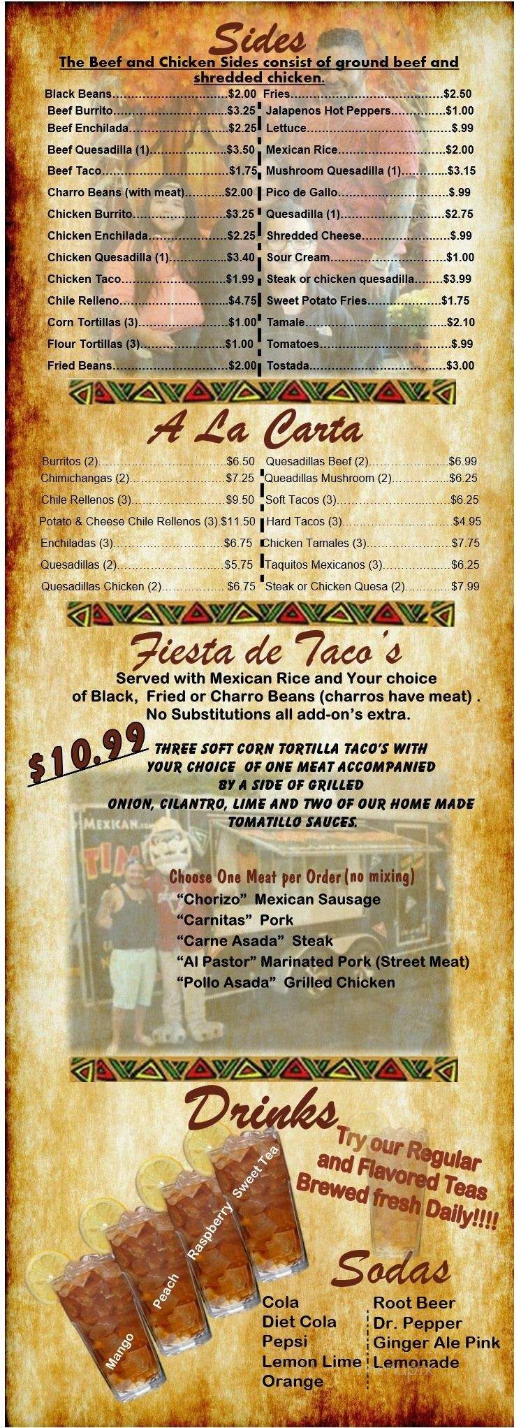 Los Gallos - Youngstown, OH menu_pic
